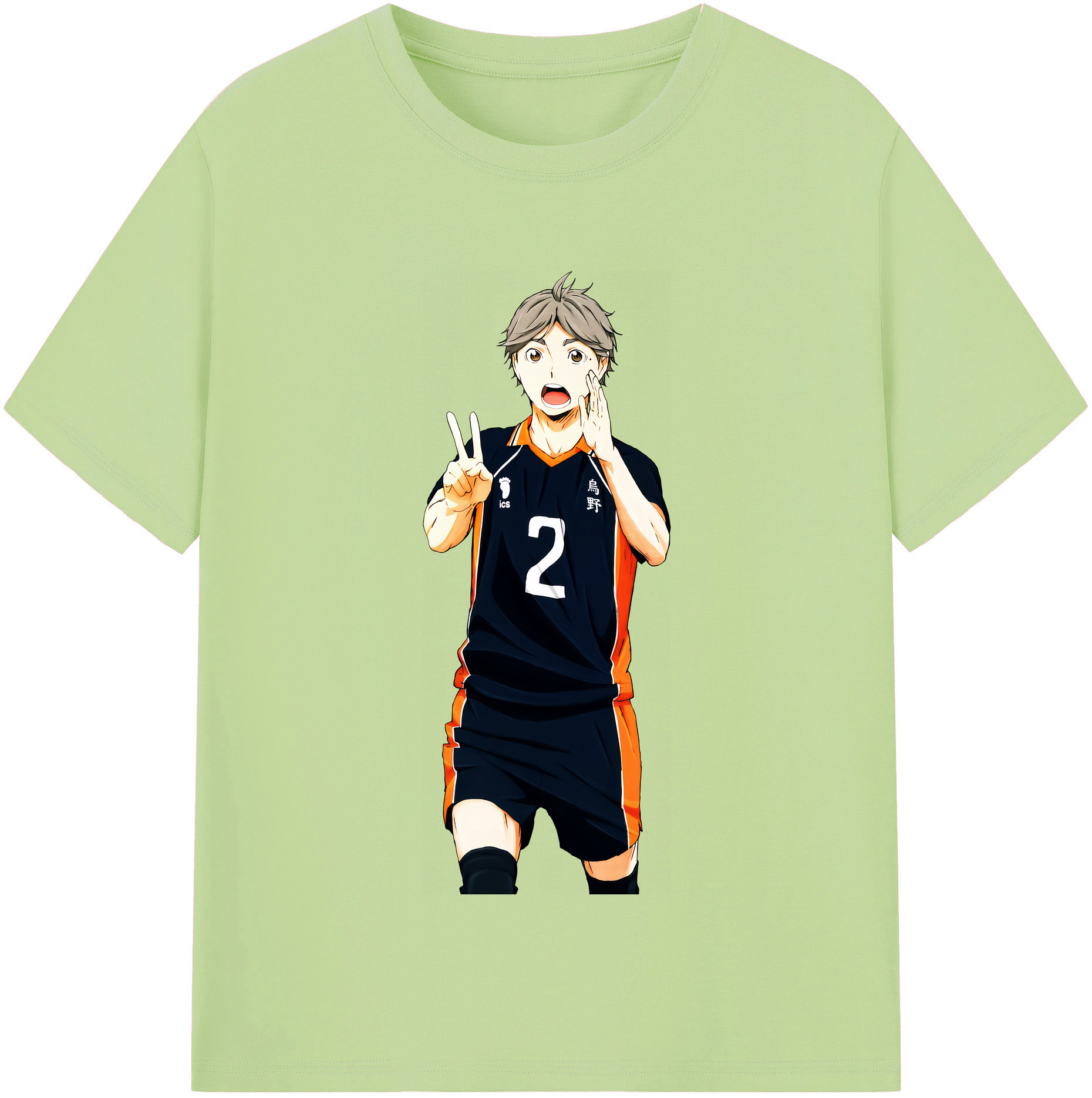 （画像用） ハイキュー!! Haikyu!! 綿100％半袖Tシャツ（フロントプリント）
